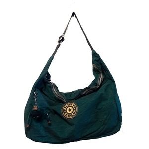 Kipling Green Nylon Weekender